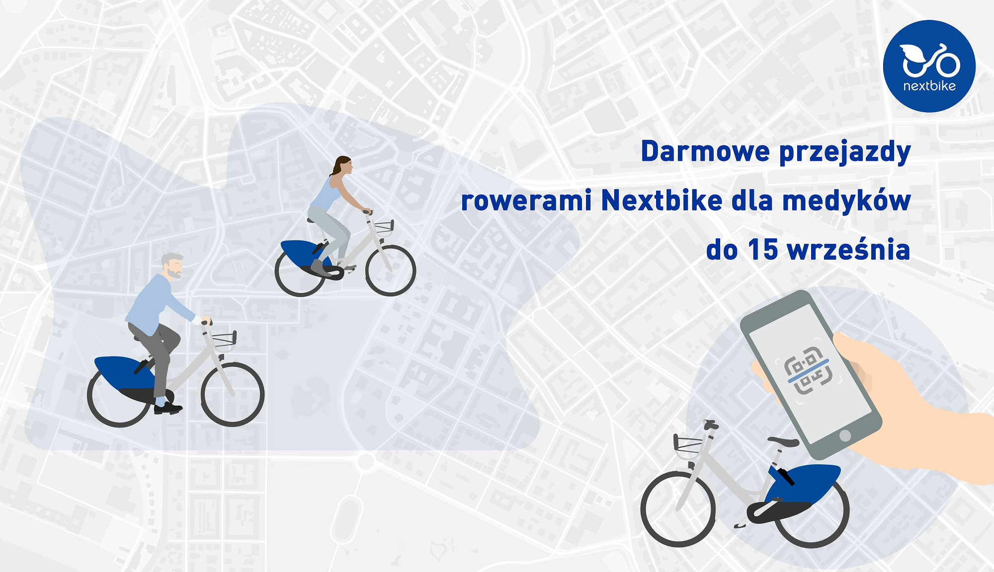 (Polski) Darmowe przejazdy rowerami Nextbike dla medyków do połowy września!